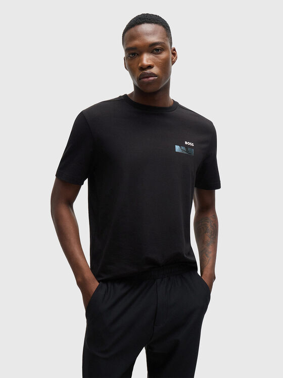 Tricou din bumbac cu imprimeu - 1