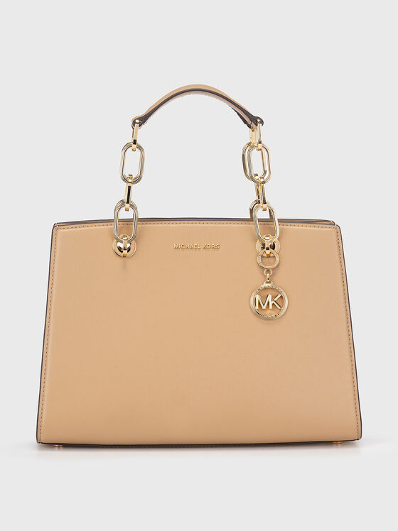Beige leather bag - 1