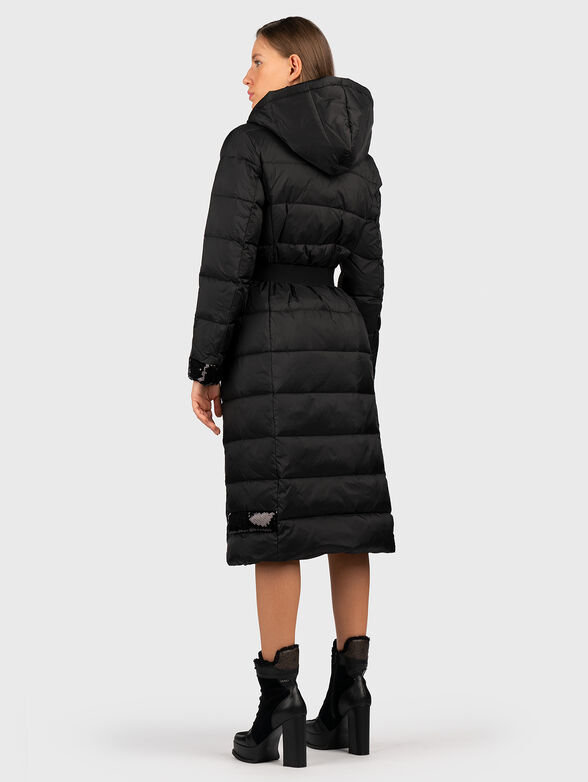 Down jacket with quilted effect - 2