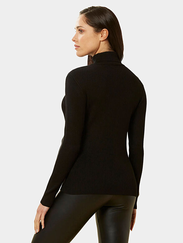  JUST LOVE black blouse with cut-out accent - 2