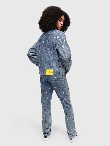 KLxDISNEY denim jacket with monogram print - 3