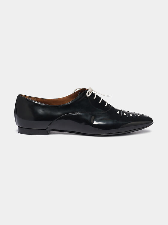 Black patent look shoes - 1
