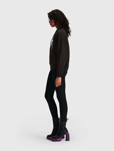 Sweatshirt with rhinestone detail - 5