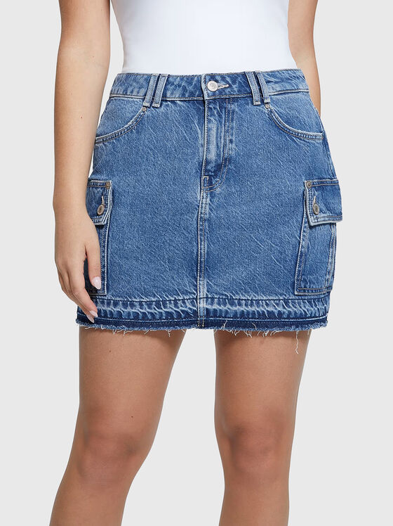 Fustă mini din denim VIVETTE  - 1