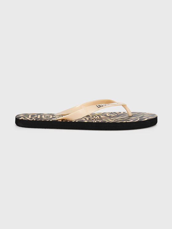 Beach flip-flop with animal print - 1