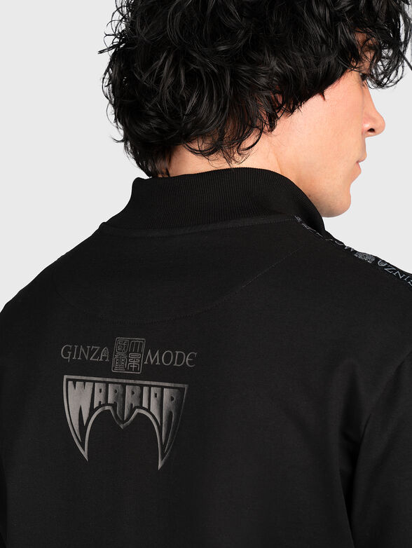 SWZ005 sweatshirt with zip and print on the back  - 4