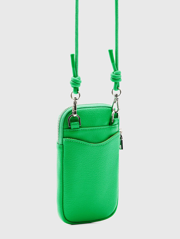 Black phone pouch with logo detail - 2