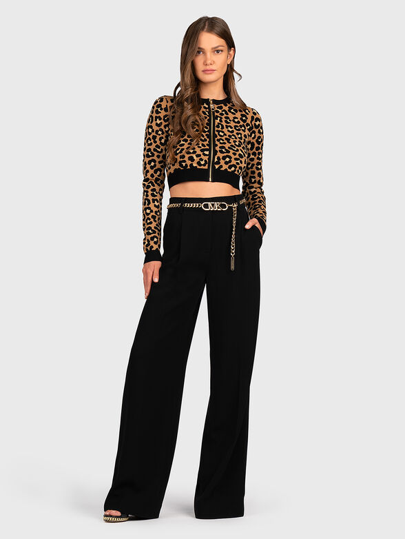 Cardigan with animal print - 2