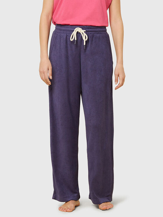 TERRY blue home pants - 1