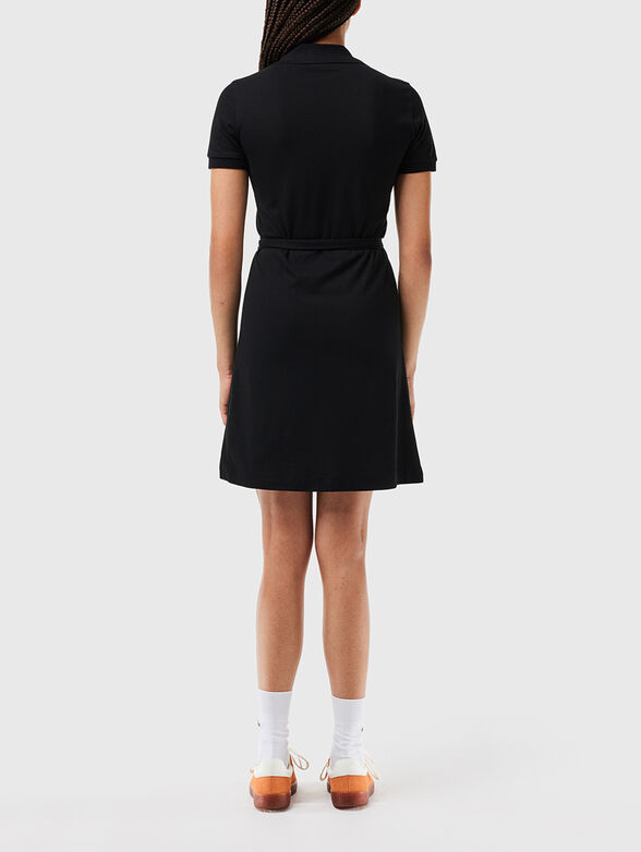Black piqué dress  - 2