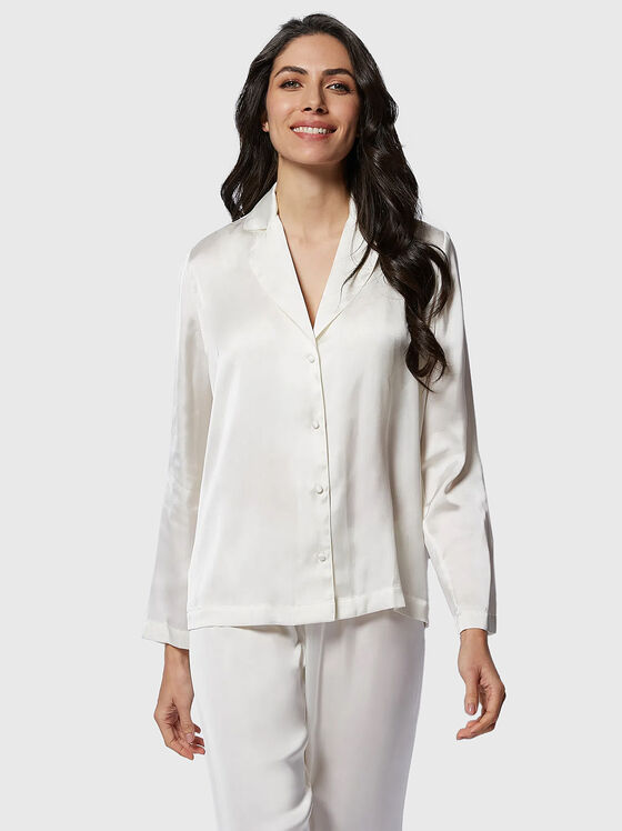 Bluză de pijama PRIMULA de culoare ecru - 1