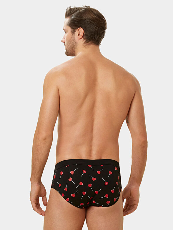 LOVE IT briefs with contrasting print - 2
