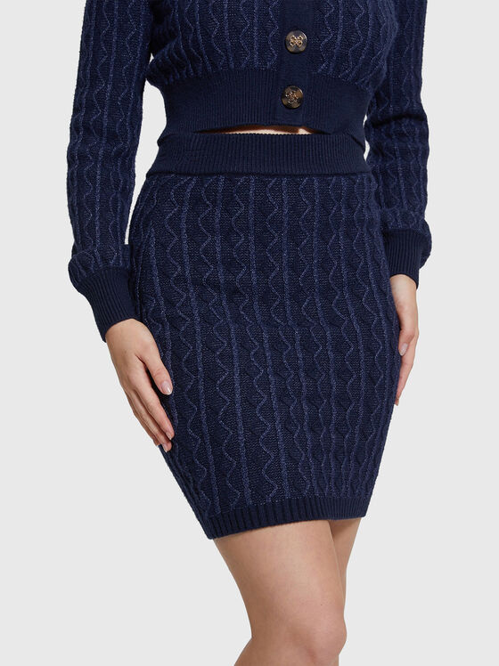 Fustă TIFFANY albastru închis - 1