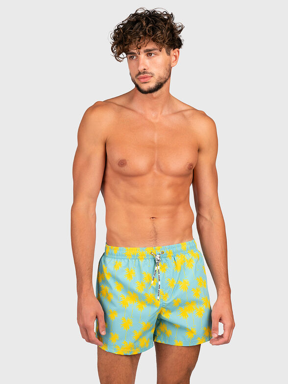 FLINT beach shorts with contrasting print - 4
