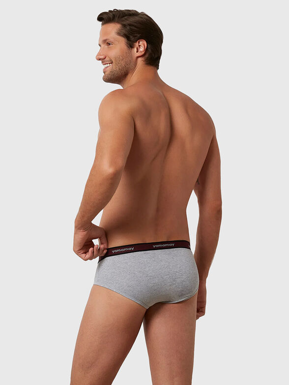 NEW FASHION COLOR black briefs with logo - 2