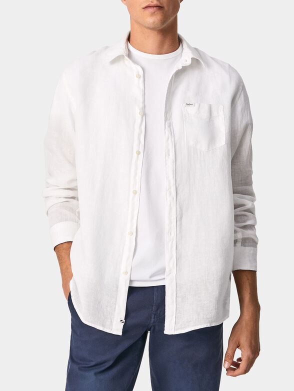 PARKERS blue linen shirt  - 1