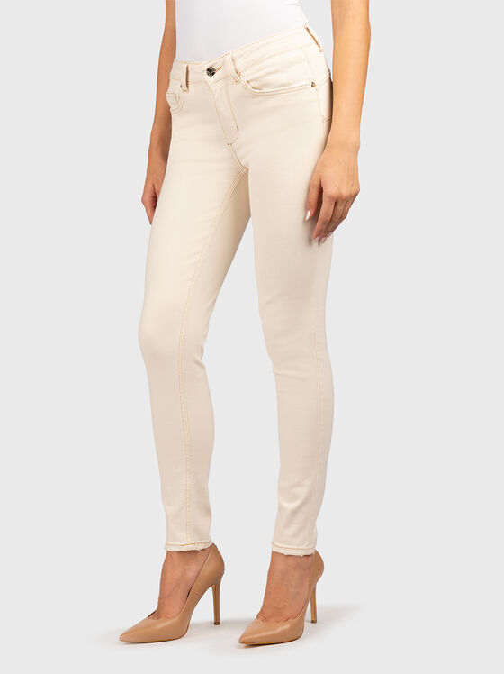 Blugi skinny cu logo - 1