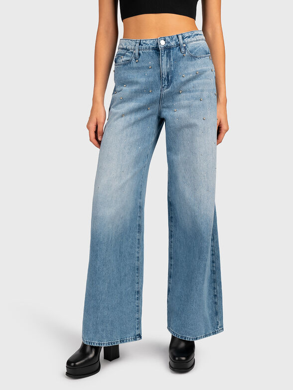 Jeans with rhinestones - 1