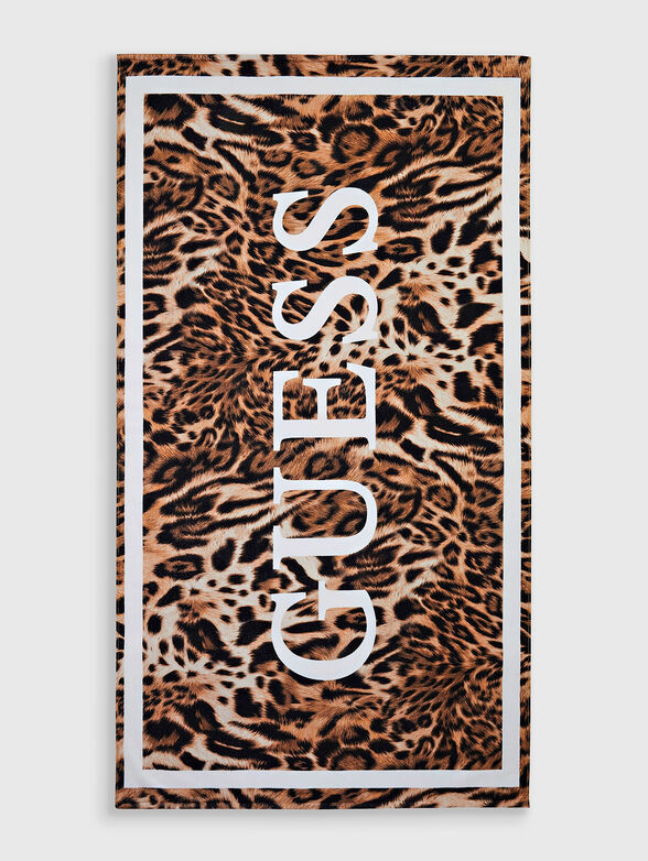 Beach towel with animal print - 1