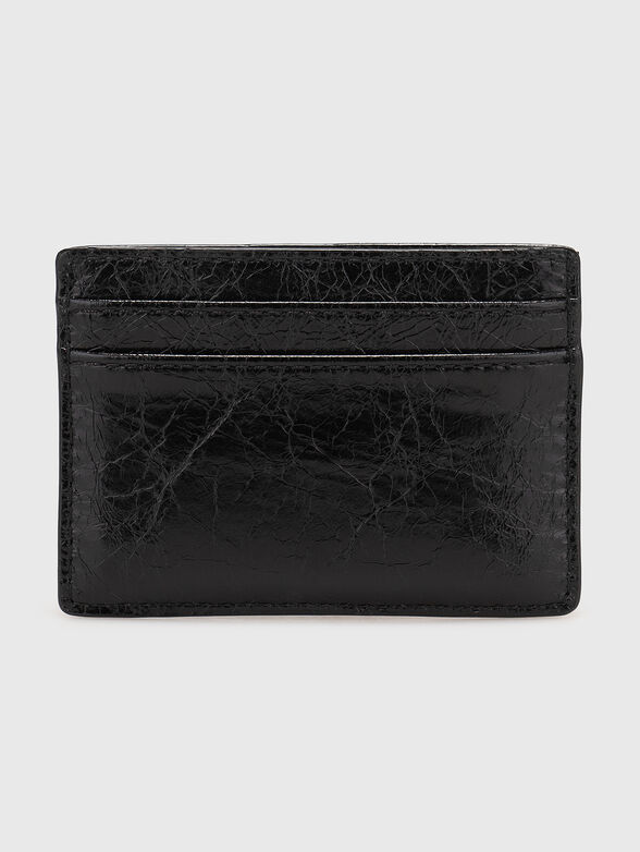 Black leather card holder - 2