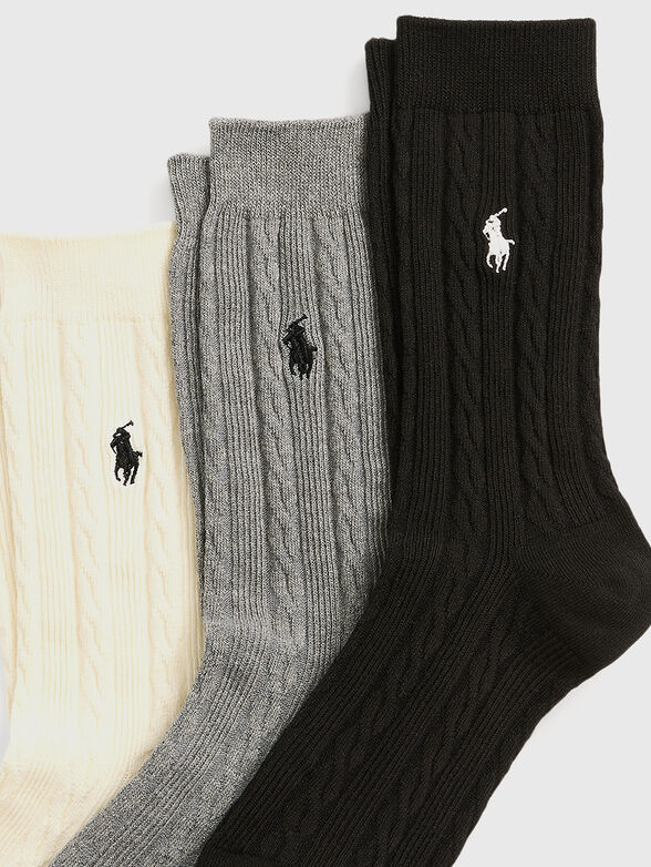 Set of three pairs of socks  - 2
