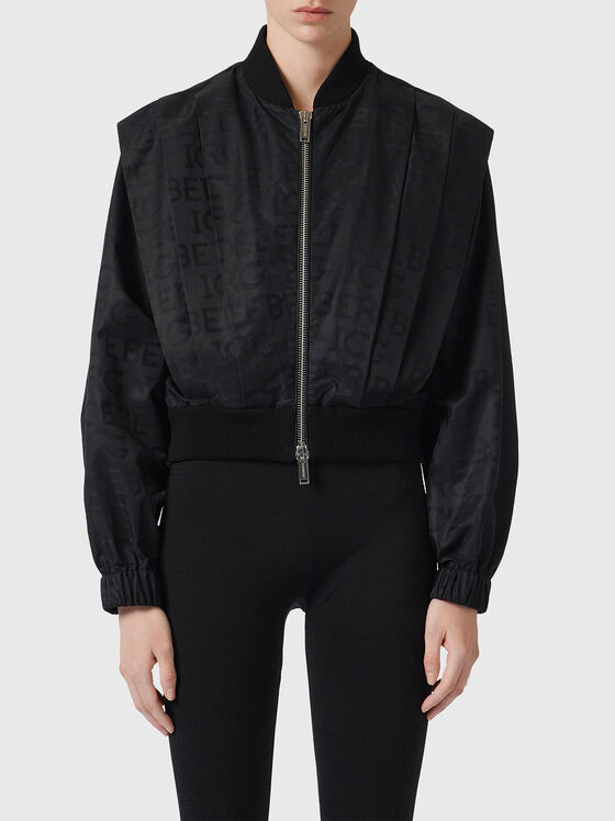 Black jacket with logo accent - 1