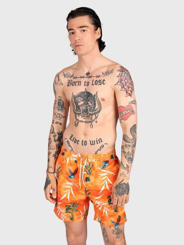 HAWAII beach shorts with floral print - 4