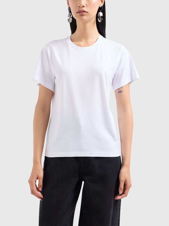 T-shirt with appliquéd rhinestones - 1
