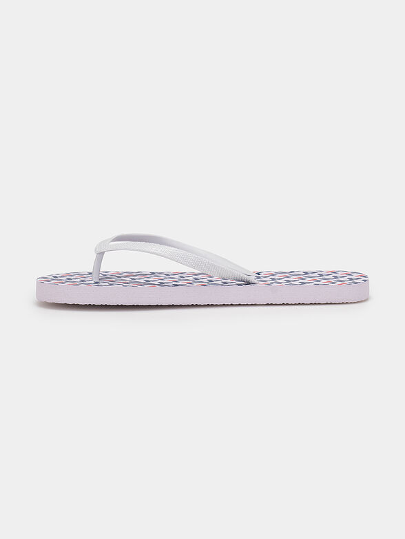 TROY LOGO flip-flops with monogram logo print - 4