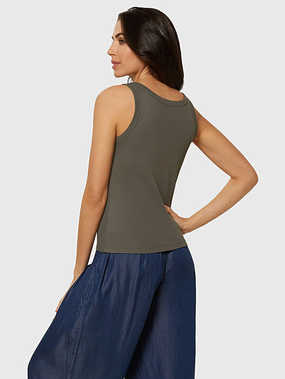 COLOR RIB top in black color - 2