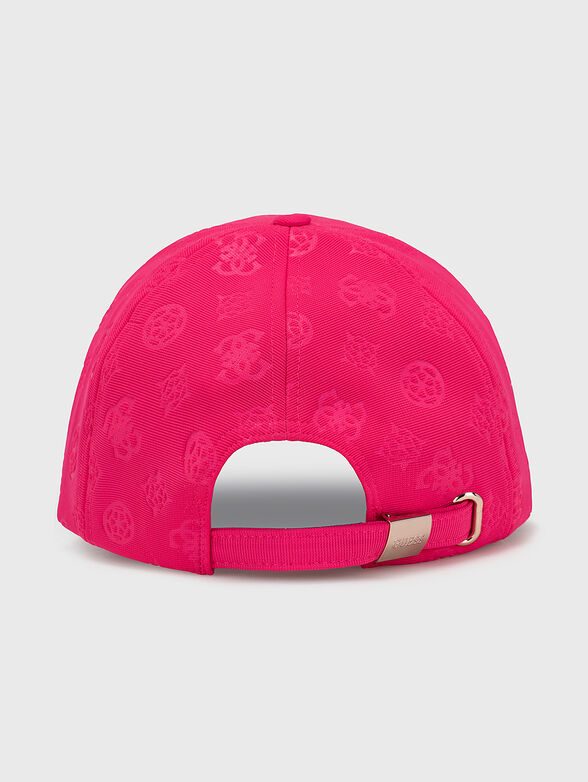 Black baseball cap with logo print - 2
