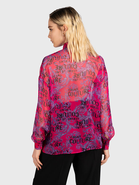 Shirt with monogram baroque print - 3