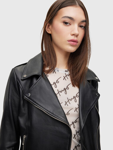 LARELLA black biker jacket - 4