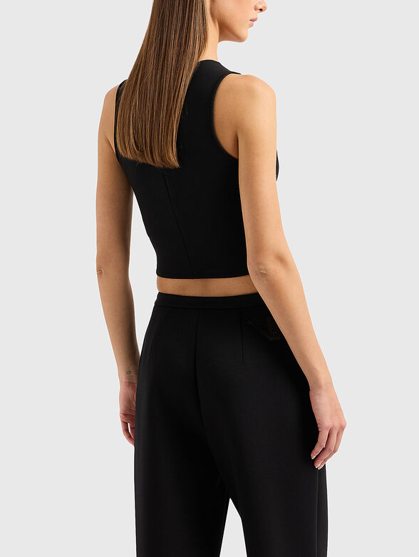 Black top with logo accent - 3