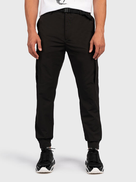 Pantaloni negri cargo - 1