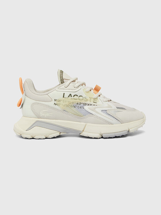 Adidași albi L003 NEO TECH cu detalii multicolore - 1
