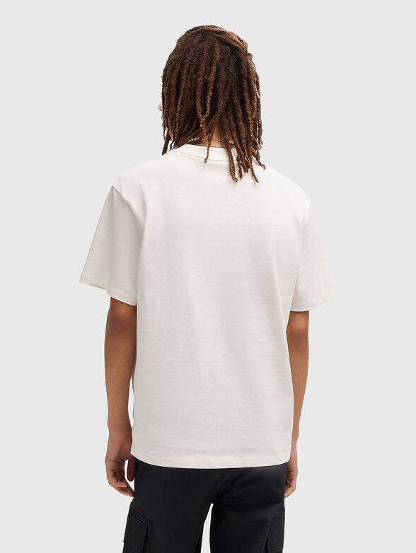 Cotton T-shirt with logo detail  - 3