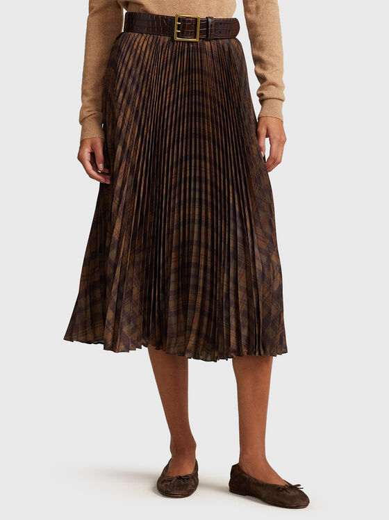 Midi pleated skirt - 1