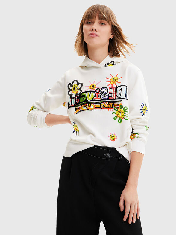 JUNE sweatshirt with logo accent - 1