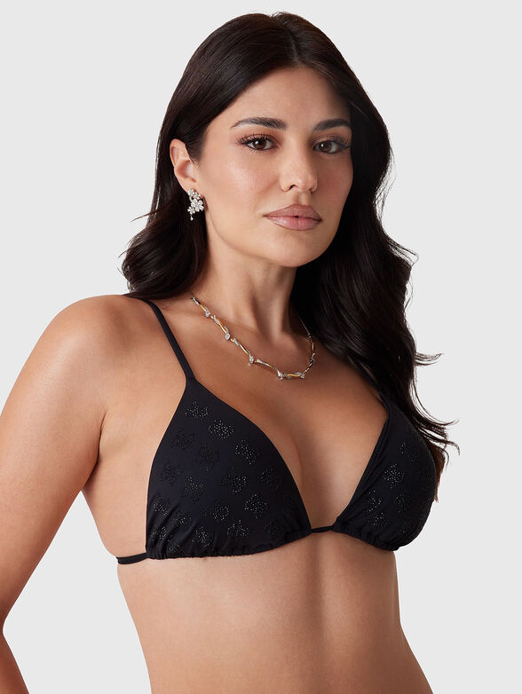 Bikini top with rhinestones - 4