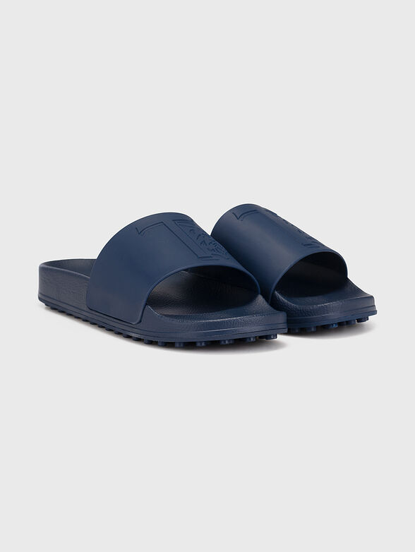 Blue beach shoes with logo detail - 2
