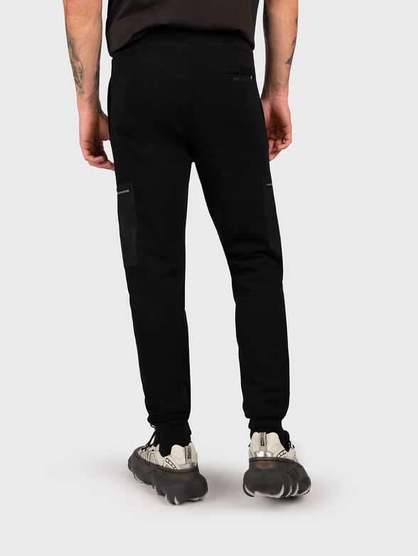 Zip-detailed black sweatpants - 2