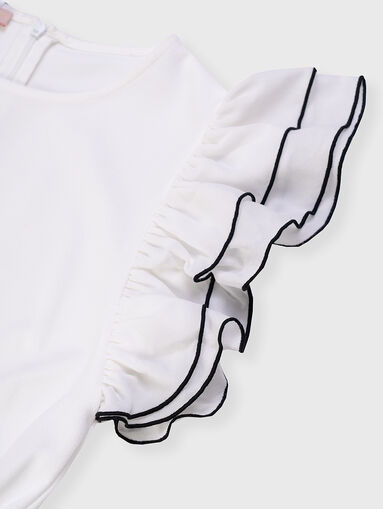 Jumpsuit with accent sleeves - 5