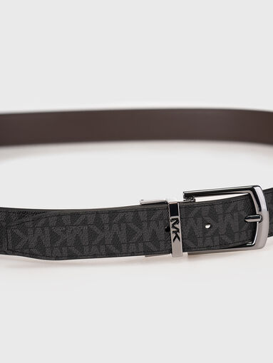 Logo print reversible belt  - 4