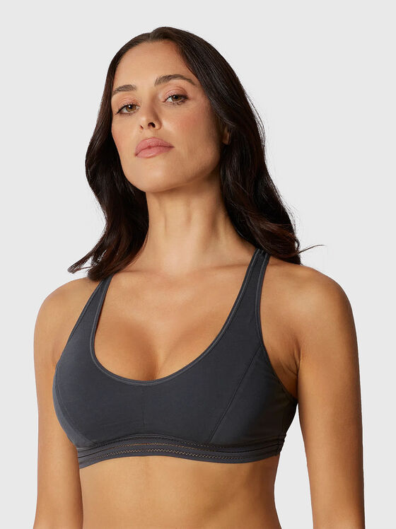 GINGER sports bra in dark grey - 1
