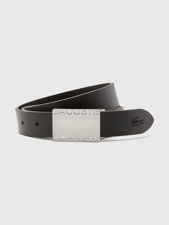 Two pin buckle leather belt set - 2