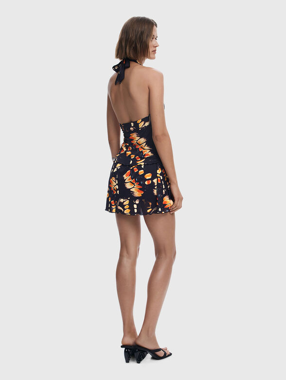 Short printed viscose jumpsuit - 2