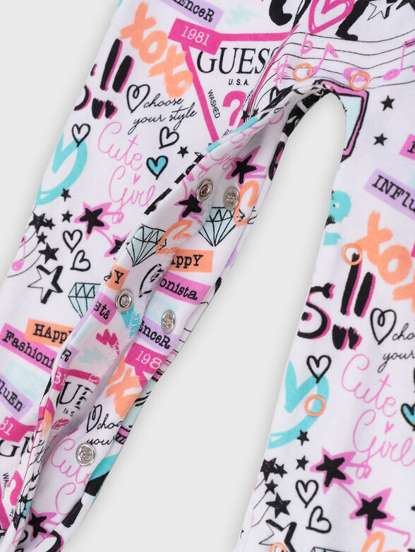 Jumpsuit with multicolored print and logo detail - 3