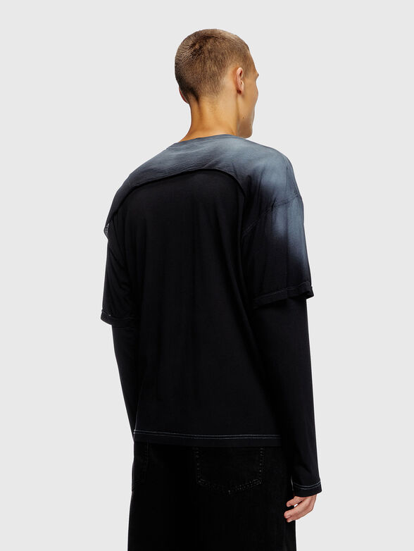 T-BESH-CUT blouse with logo accent - 3