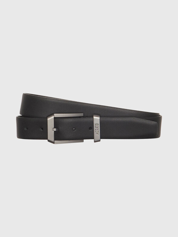Leather belt with logo - 1